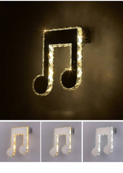 Crystal Wall Lamp Simple Led Living Room Background Wall Lamp Bedroom Bedside Lamp Corridor Wall Lamp