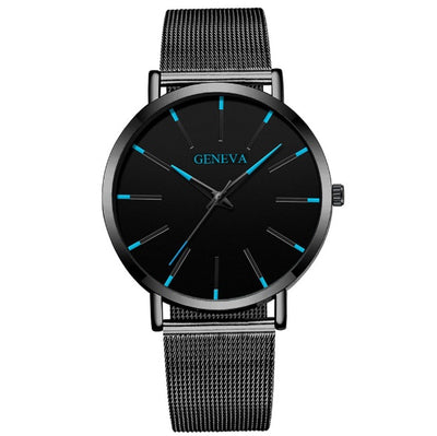 Mesh strap quartz watch