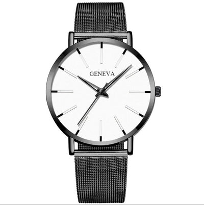 Mesh strap quartz watch